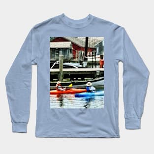 Orange And Blue Kayaks Long Sleeve T-Shirt